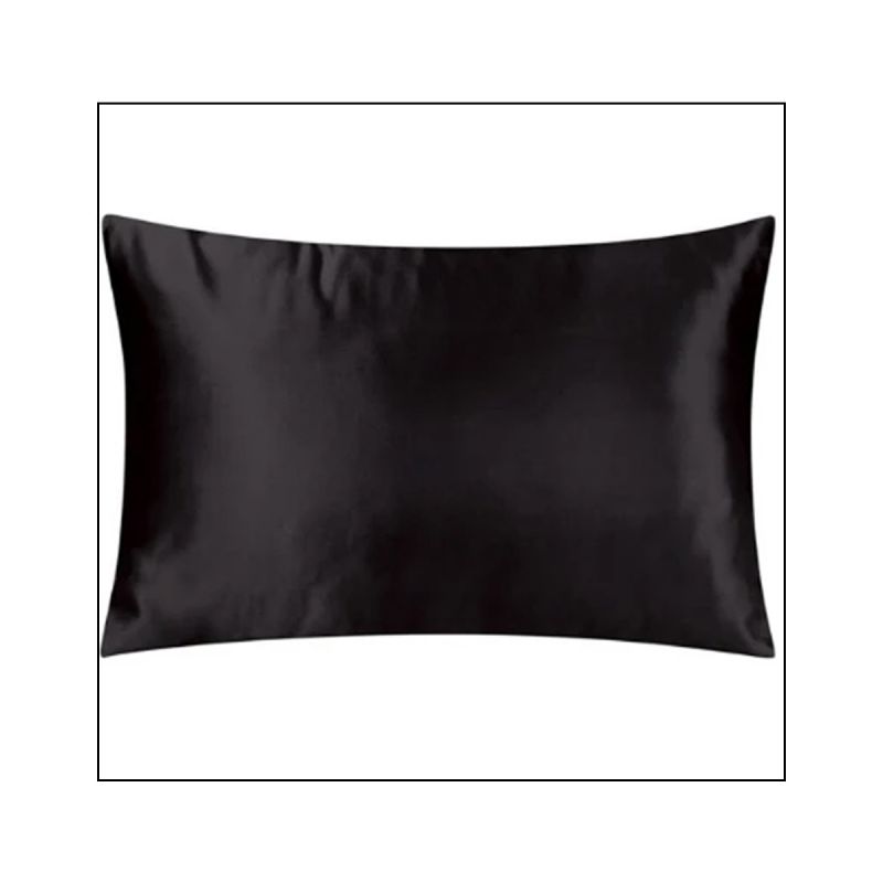 Premium Satin Pillowcase - Black