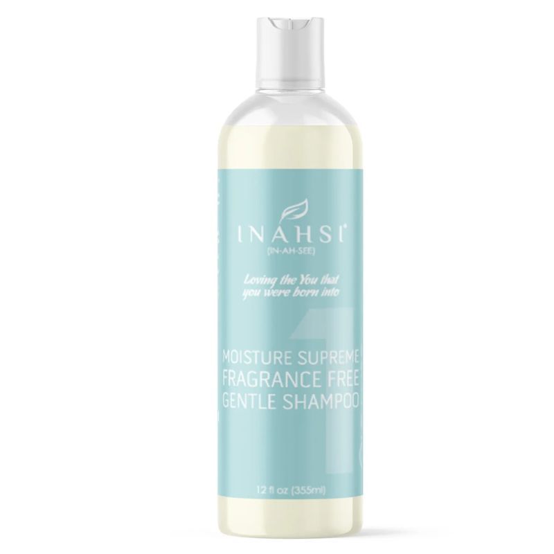Moisture Supreme Fragrance Free Gentle Shampoo 12oz- INAHSI NATURALS